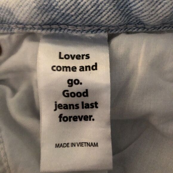 PacSun 90s Boyfriend Daisy Paint Jeans Womens Size 26 Light Wash High Rise Denim - Picture 15 of 15